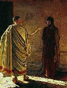 Nikolaj Nikolajewitsch Ge What is truth, Christ and Pilate Sweden oil painting artist